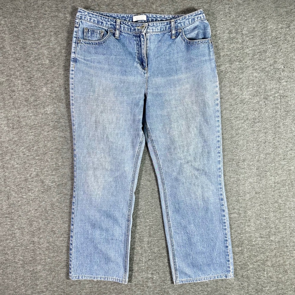 Christopher & Banks Jeans Women's Size 12 Bootcut Blue Light Wash Denim